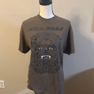 Star Wars L Brown Graphic Chewbacca T-Shirt